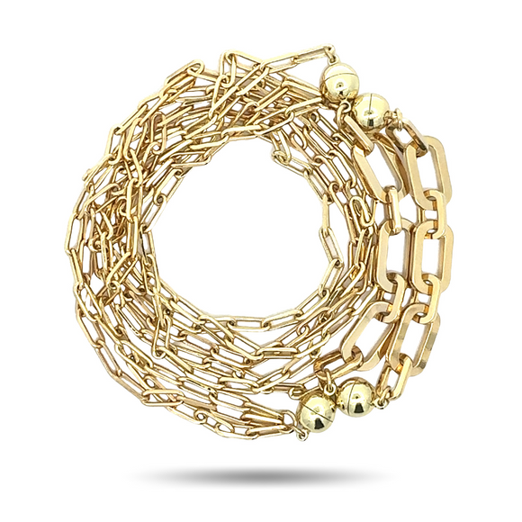 Paperclip Yellow Gold