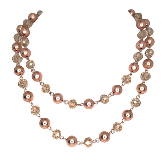 Satin Metal - Rose Gold Link