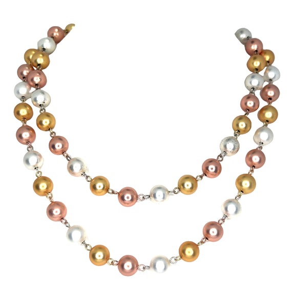 Tri-Colour Satin Link