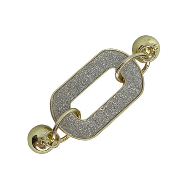 Shimmer Paperclip Pendant - Yellow Gold Pendant