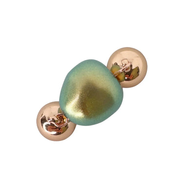 Pendant - Iridescent Green Organic Pearl Austrian Crystal