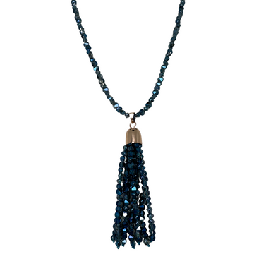 Tassel - Blue Shade Crystal