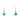 Short Earrings - Turquoise Crystal Maria Nicola