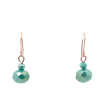 Short Earrings - Turquoise Crystal Maria Nicola