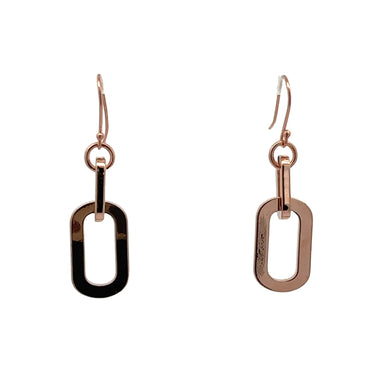 Short Earrings - Paperclip - Rose Gold Seriously Romantic