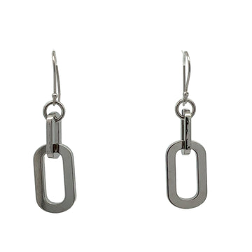 Short Earrings - Paperclip - Silver