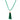 Close up of the green crystal tassel