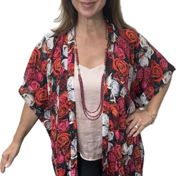 Kimono - Short - Roses - LAST CHANCE 20% OFF