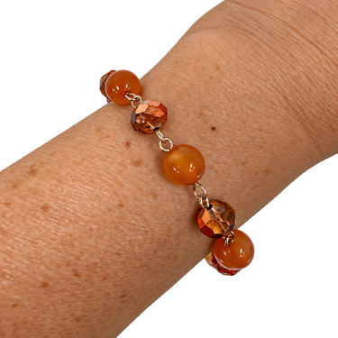 Longer Bracelet Link - Orange Seriously Romantic