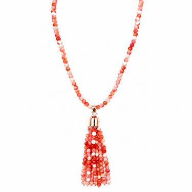 Tassel - Pink Agate Seriously Romantic