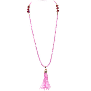 SET 8- 20% OFF!! PINK AND TURQUOISE SWIRL SHEER SQUARE KIMONO + BESPOKE CANDY PINK TASSEL (NO MAGNET) + MATCHING BESPOKE EARRINGS FLASH SALE