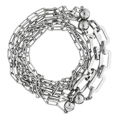 10 Way Necklace - Paperclip - Silver Seriously Romantic