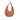 WOVEN LEATHER HANDBAG - CRESCENT - TAN ORAN Leather