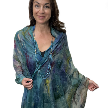 Scarf - Fine Wool - Mystic Blue