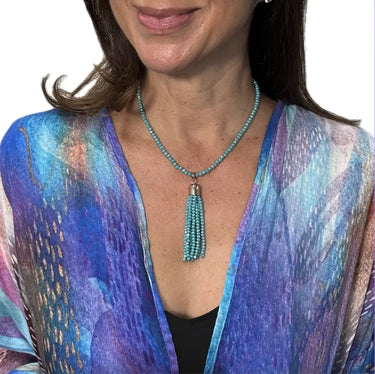 Tassel - Turquoise Crystal Seriously Romantic