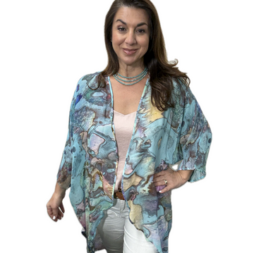 Kimono - Long - Pastel Watercolours