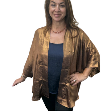 Square Kimono - Reversible - Metallic COPPER