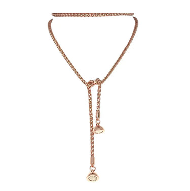 LARIAT / LONG Strand Necklace - WHEAT CHAIN Maria Nicola