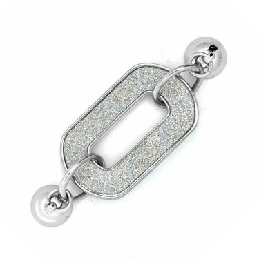 Shimmer Paperclip Pendant - Silver Pendant