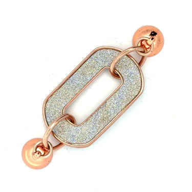 Shimmer Paperclip Pendant - Rose Gold Pendant
