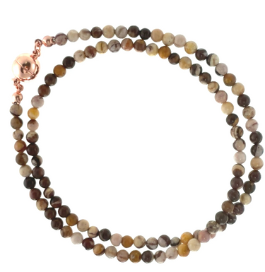SET 2- 30% OFF! BURNT ORANGE BAMBOO SCARF + CONVERTED ZEBRA STONE TASSEL WITH BESPOKE SHELL PEARL FLASH SALE
