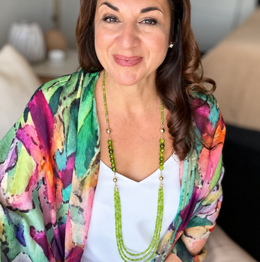 10 Way Necklace - Cracked Peridot Seriously Romantic