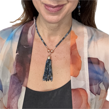 Long Earrings - Sodalite Maria Nicola