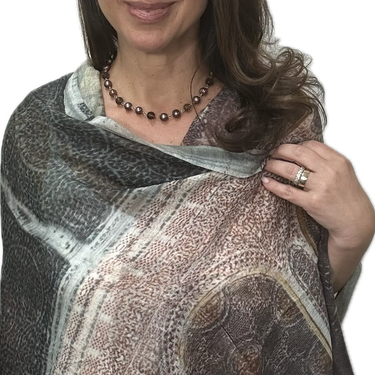Scarf - Fine Wool - Tree Of Life Namaskar