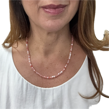 Medium Strand Necklace - Pink Agate Seriously Romantic