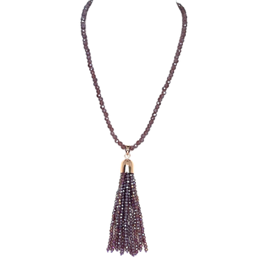 Tassel - Plum Crystal Seriously Romantic