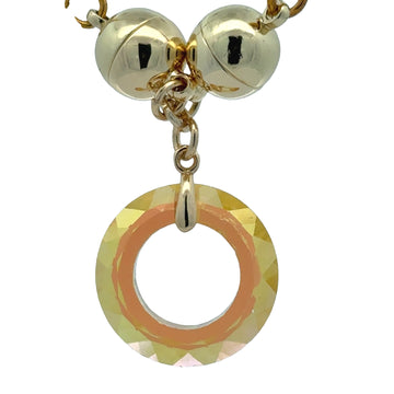 HANGING Pendant - 20MM Small Friendship Circle - Golden Shine - ON SALE 20% OFF!