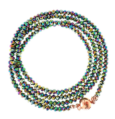 Long Strand Necklace - Harlequin Crystal Seriously Romantic