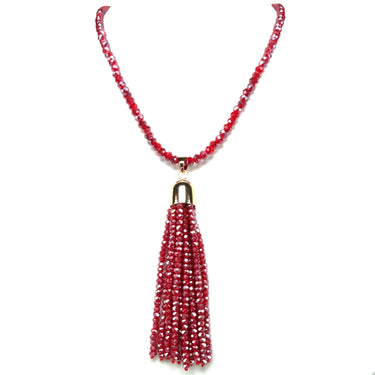 Tassel - Raspberry Crystal Seriously Romantic