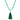 Emerald Crystal tassel clicked onto a 10 Way Necklace™
