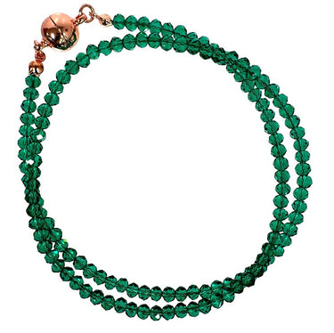 Emerald Crystal Medium Strand Necklace, 50cm
