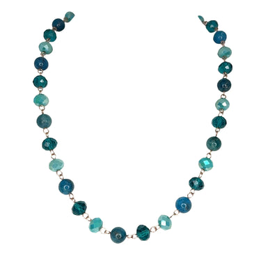 LONGER Link Necklace - Ocean Blue (Apatite/Turquoise/Teal) Seriously Romantic