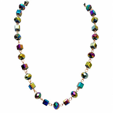 Link Necklace - Harlequin Crystal Seriously Romantic