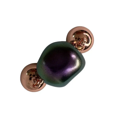 Pendant - Purple Organic Pearl Austrian Crystal