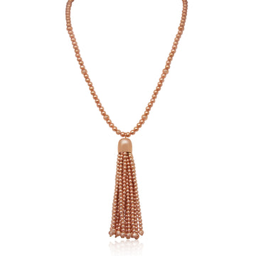 Tassel - Satin Rose Gold With Rose Gold Magnets