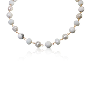 LONGER Link Necklace - White