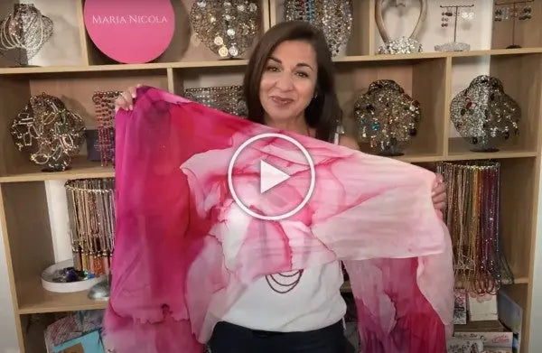 Lovely Pink Marble Scarves, Kimonos and Capes!
