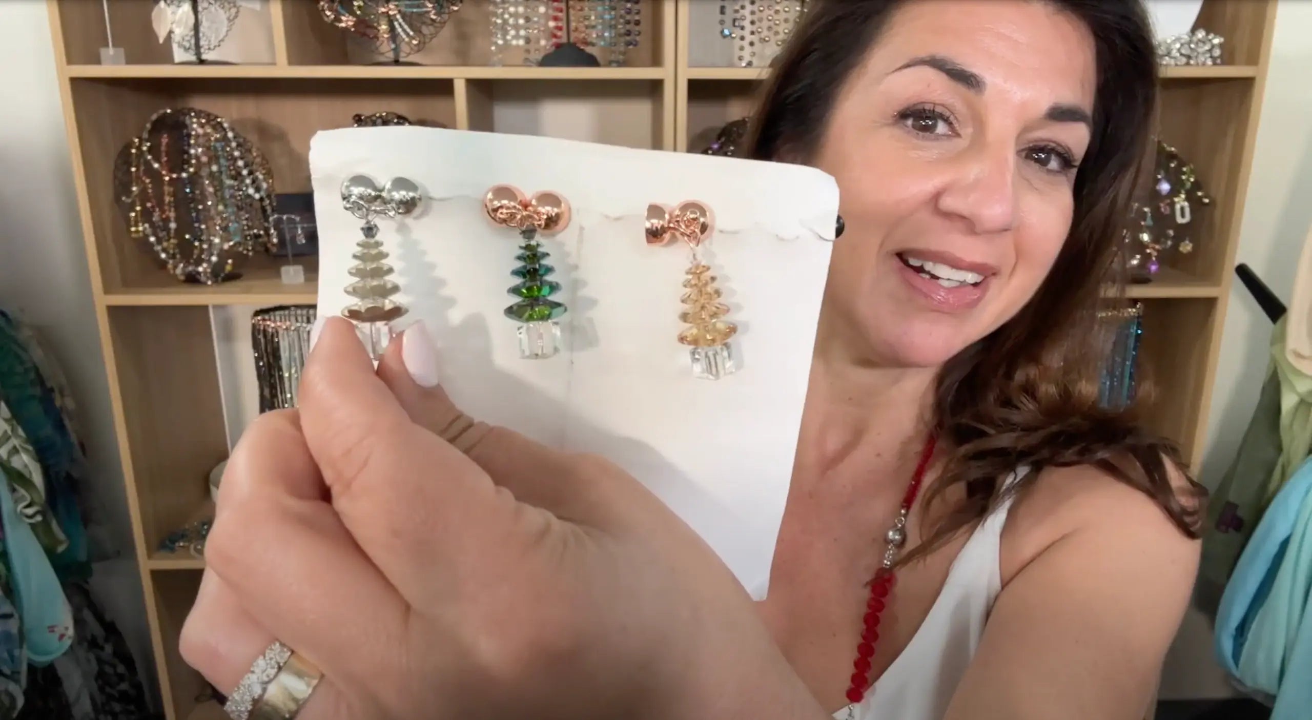Sparkling New Selections - Christmas Tree Pendants and Earrings