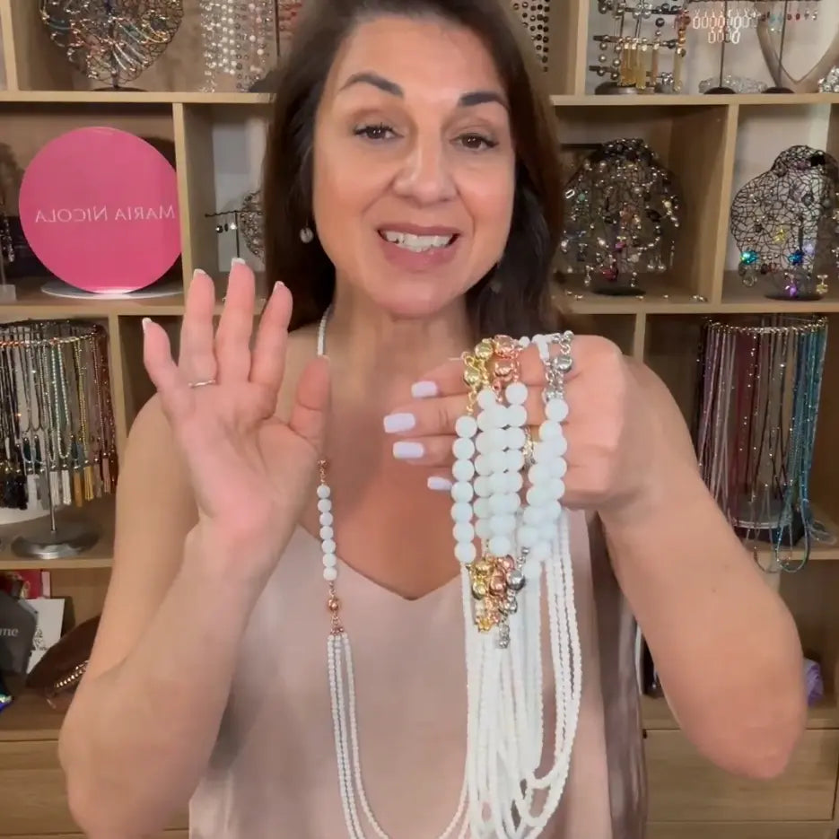 Sparkling New Selections - White Faceted Agate Collection