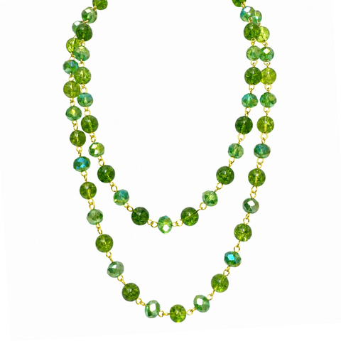 Cracked Peridot and Green AB LINK
