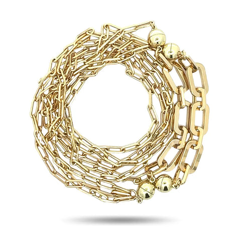 Paperclip Yellow Gold