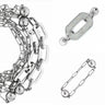 10 Way BUNDLE  - Paperclip - Silver (Includes 10 Way Necklace, Mini Connectors & Shimmer Paperclip Pendant) Seriously Romantic