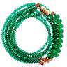Emerald Crystal 10 Way Necklace™ styled on a model