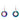 Earrings - 20mm Friendship Circle - RAINBOW Pendant