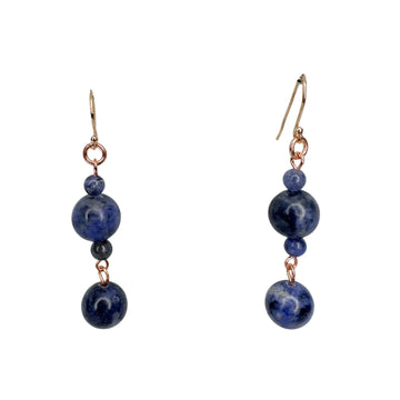 Long Earrings - Sodalite