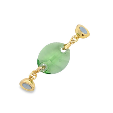 Pendant - Austrian Crystal - Leaf - Peridot - SALE - 20% OFF